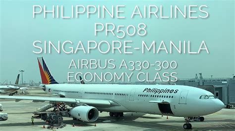 Philippine Airlines PR508 Flight Status: Singapore to Manila .